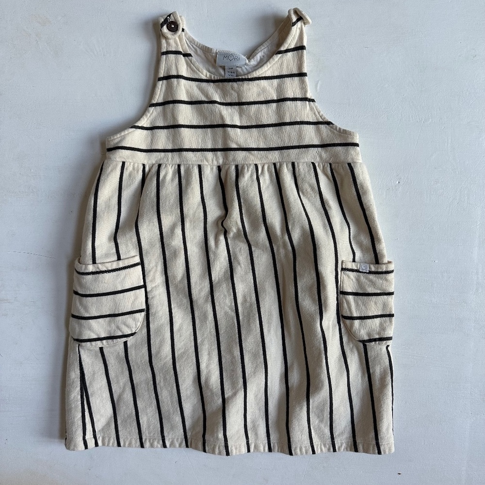 MORI Striped Pinafore Dress - Picture 2 of 7